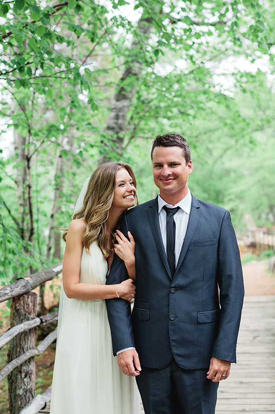relaxed bride and groom style