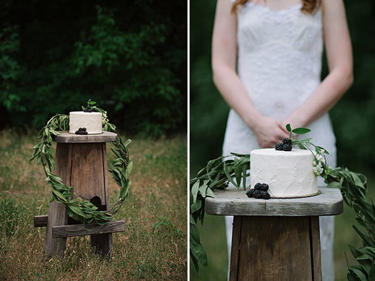 simple rustic cake stand