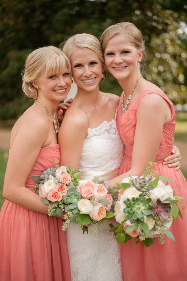 peach-and-gold-plantation-wedding