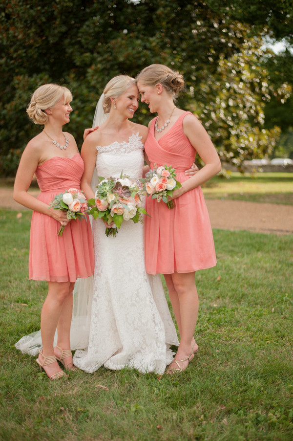 peach-and-gold-plantation-wedding