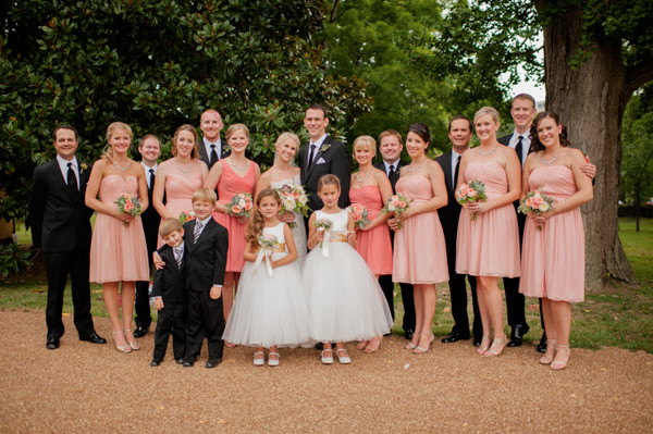 peach-and-gold-plantation-wedding