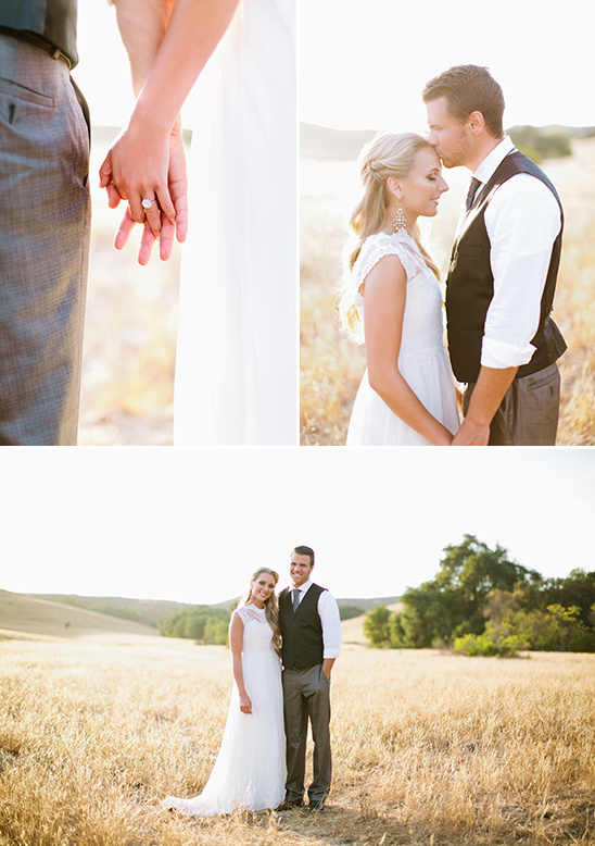 romantic sunset wedding