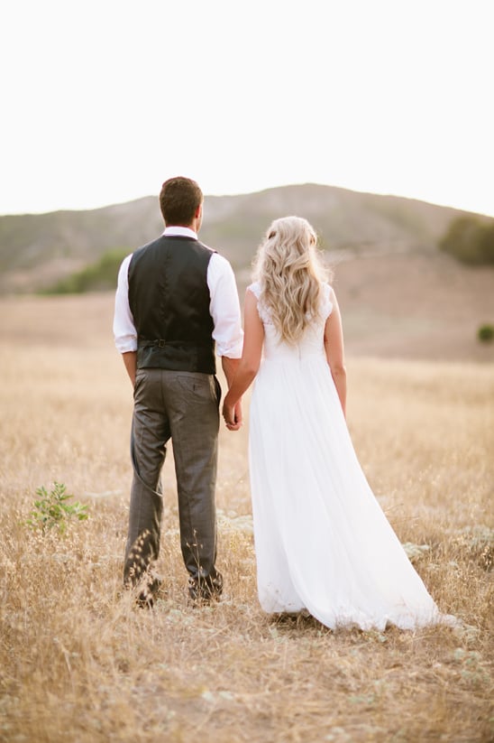 Pink and Gold Wedding in the California Hills