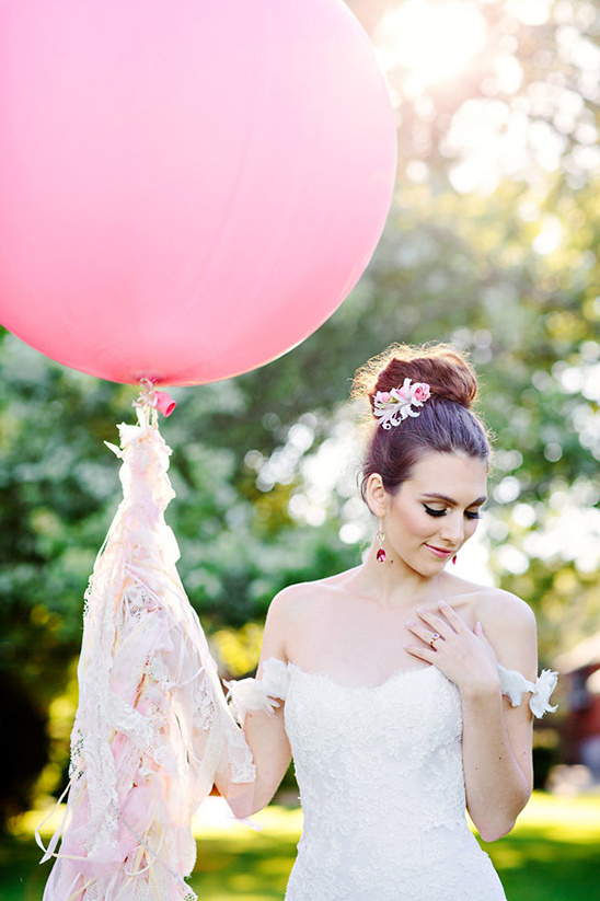 giant balloon with lace