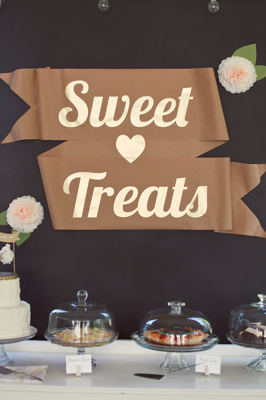 Delicious dessert table with sweet treats and desserts
