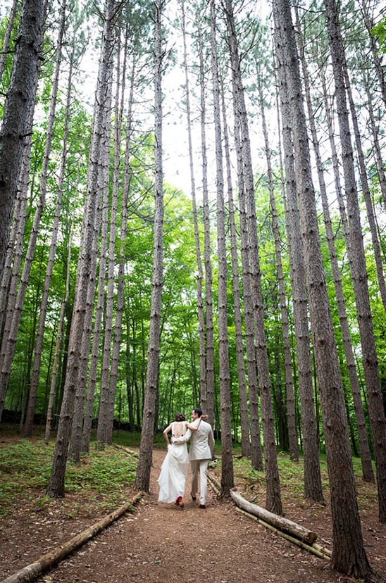 Quiet Wedding In The Woods at The Roxbury Barn