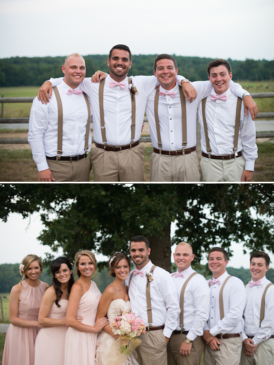pink and brown groomsman ideas