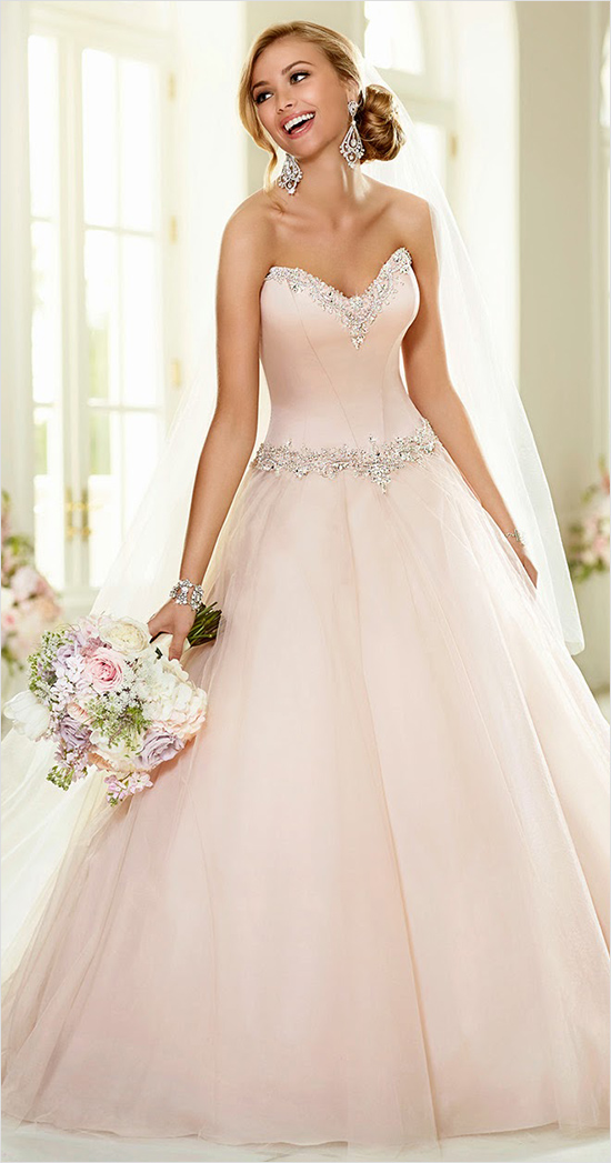 Stella York Pink wedding Dress