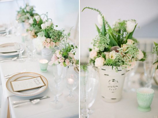 clean french garden style table decor
