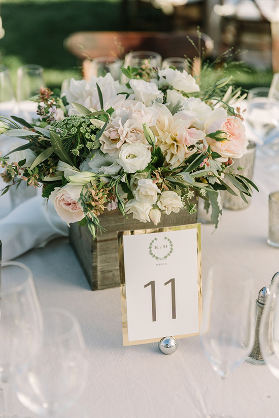 Rustic wedding centerpiece
