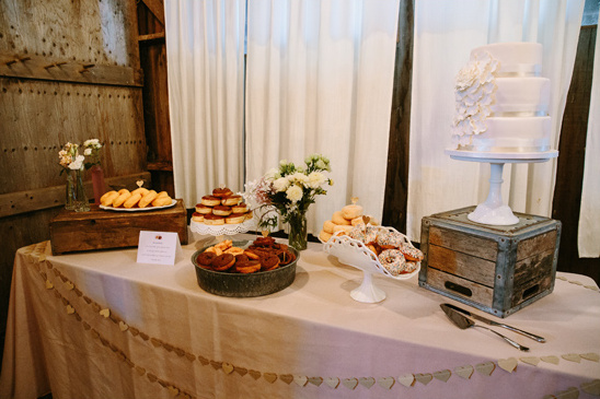 rustic sweets table