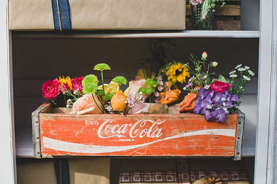 vintage coca cola flower box