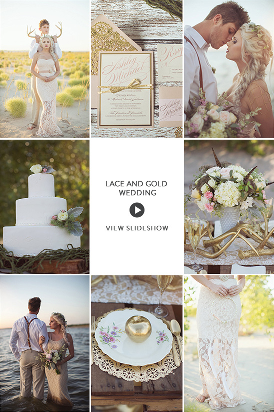 Lace and Gold Wedding Ideas