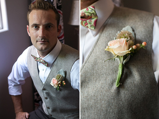 grooms attire and rose boutonniere