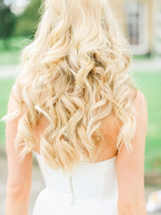 soft wedding curls