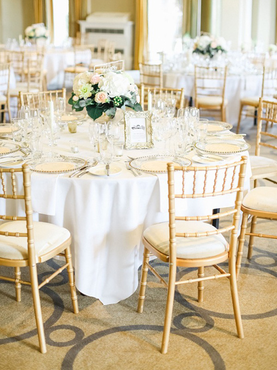 gold and ivory reception