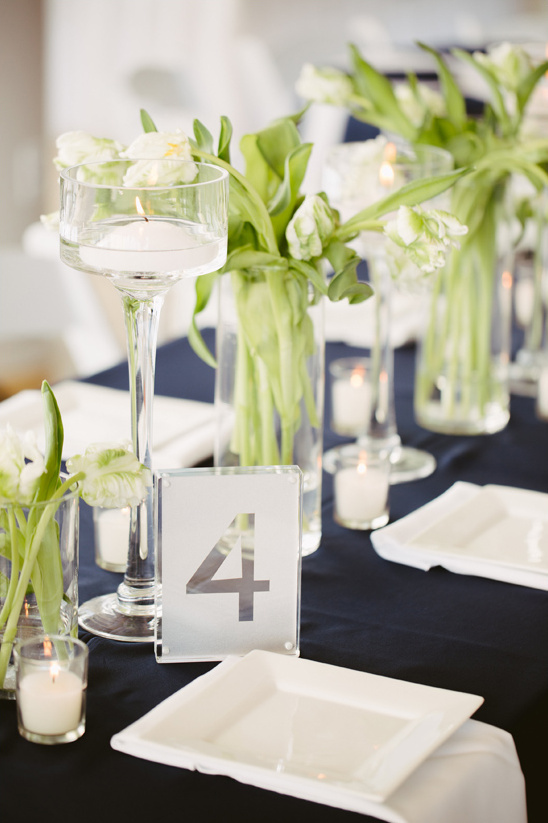 elegant candle and flower vase centerpieces