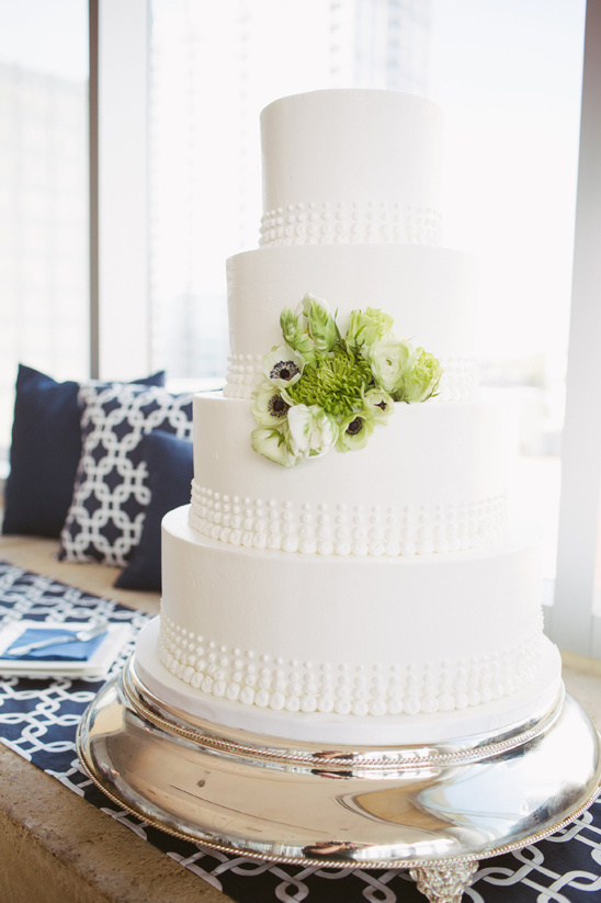 clean white wedding cake from Wow Factor Cakes