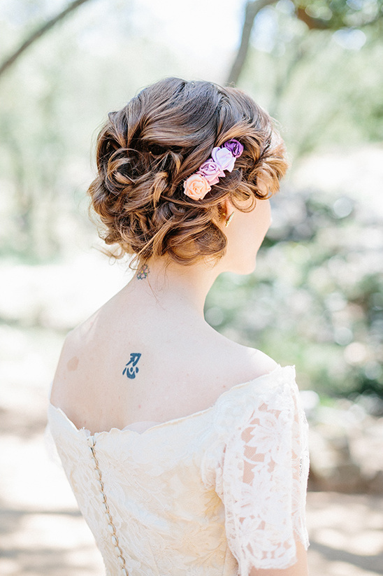 wedding hair and flower clip