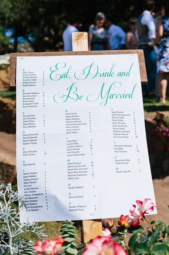 eat drink and be married seating chart