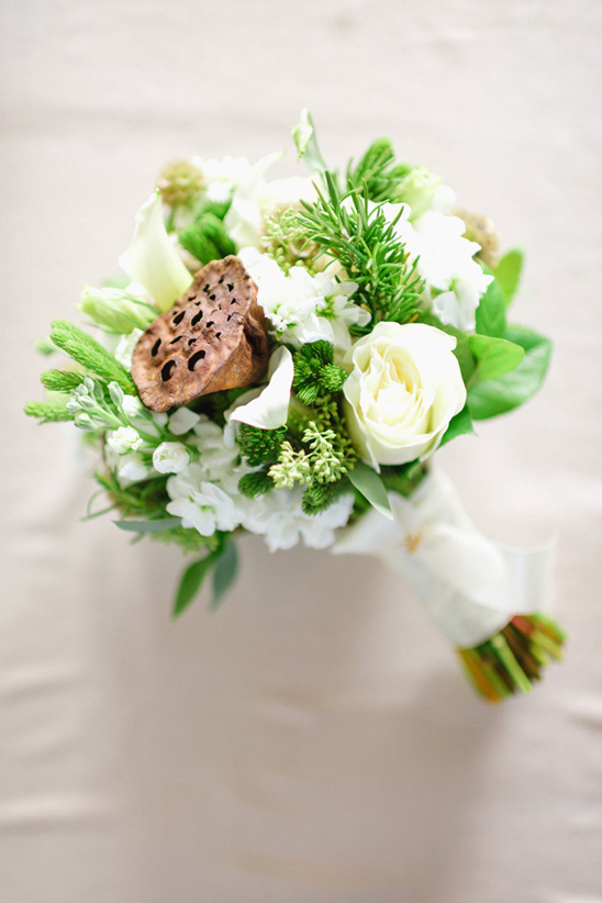 lotus pod and white bouquet