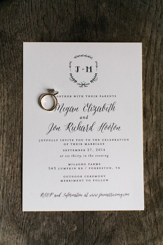 elegant wedding invitations by Minted