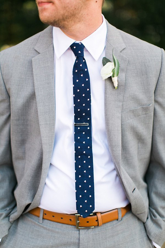 mini heart patterned tie