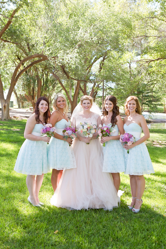 light mint bridesmaids dresses