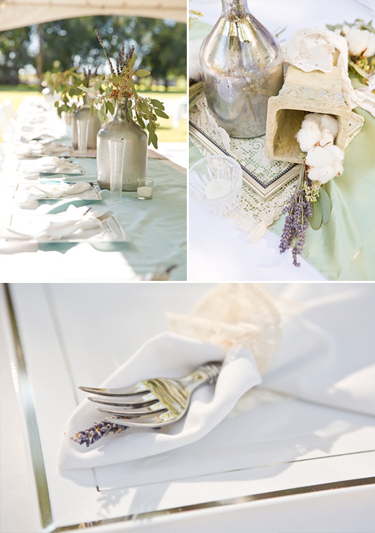 shabby chic glam tablescape