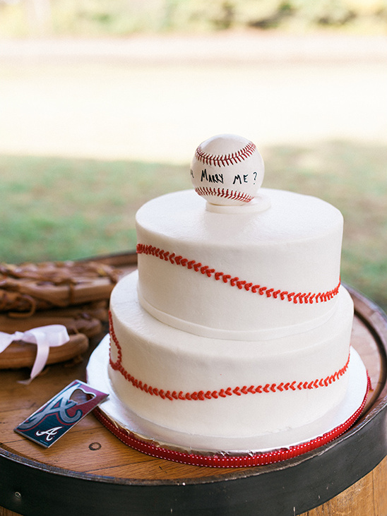 baseball themed grooms cake