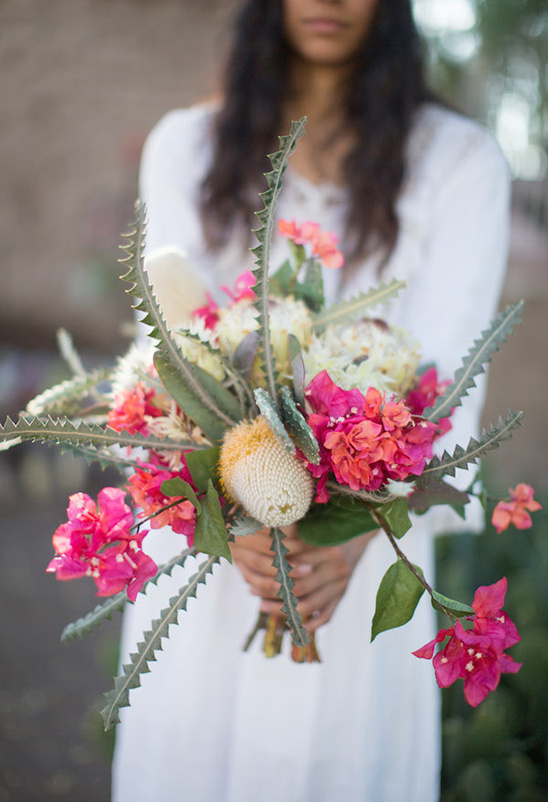 unique southwestern wedding bouquet