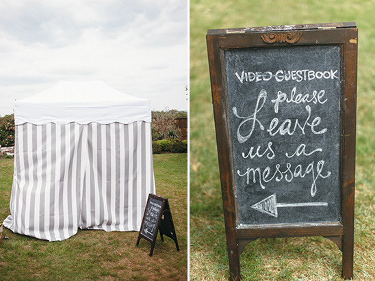 video guestbook tent