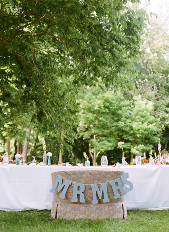 mr and mrs couch outdoor reception