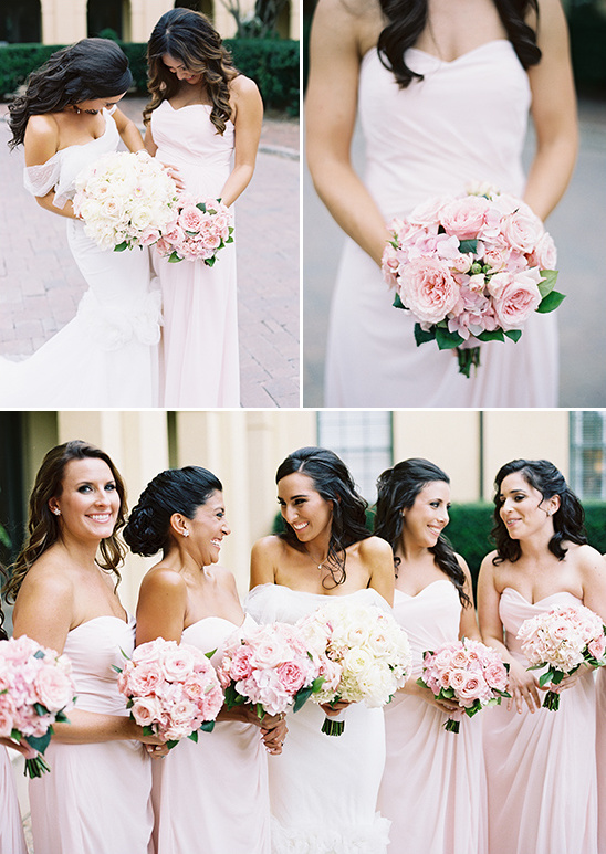 blush bridesmaids ideas