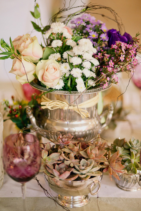 romantic flower arrangement