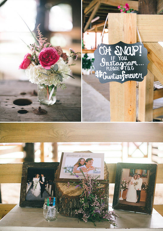 instagram and guest book table