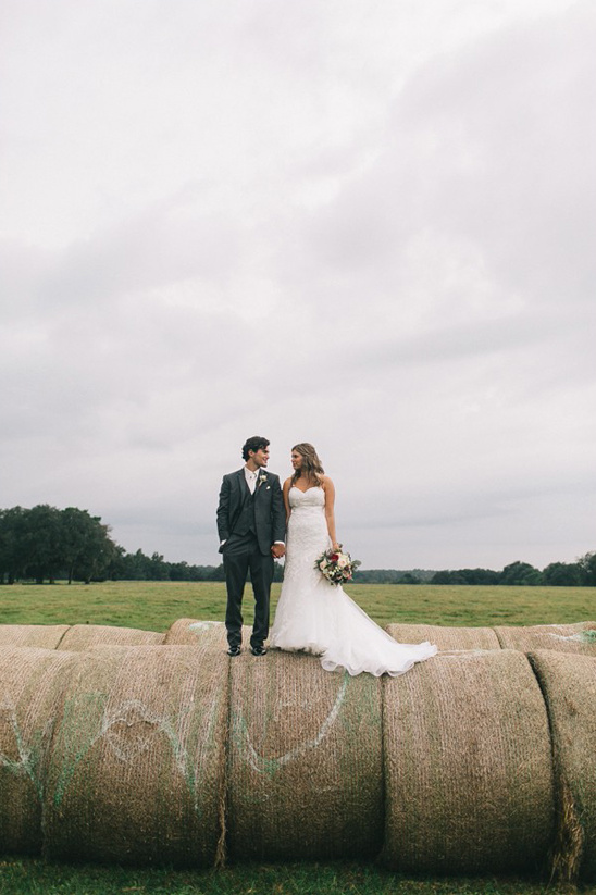 Evening Wedding in a Barn