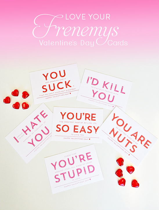 Frienemy Valentines Day Cards