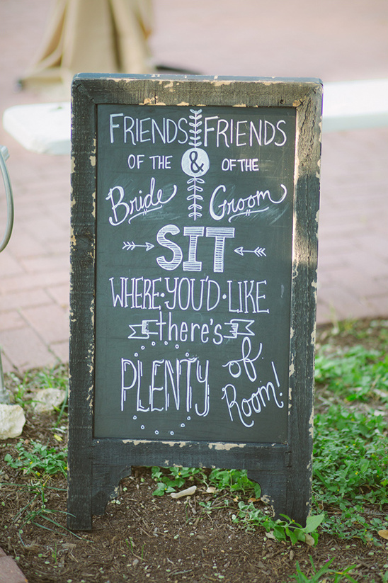 sit where you please wedding sign