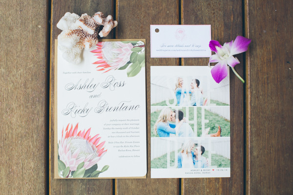 hawaiian-beach-wedding-in-pink-and-grey
