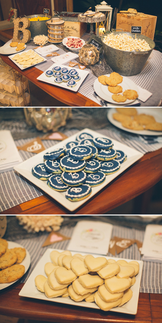 Delicious cookie buffet with treats on a wooden table, perfect for parties