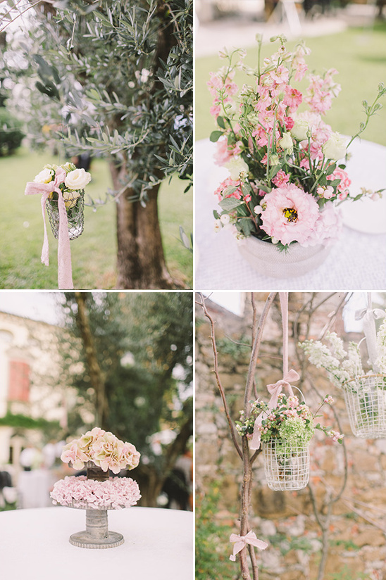 Elegant floral arrangements for a garden wedding theme