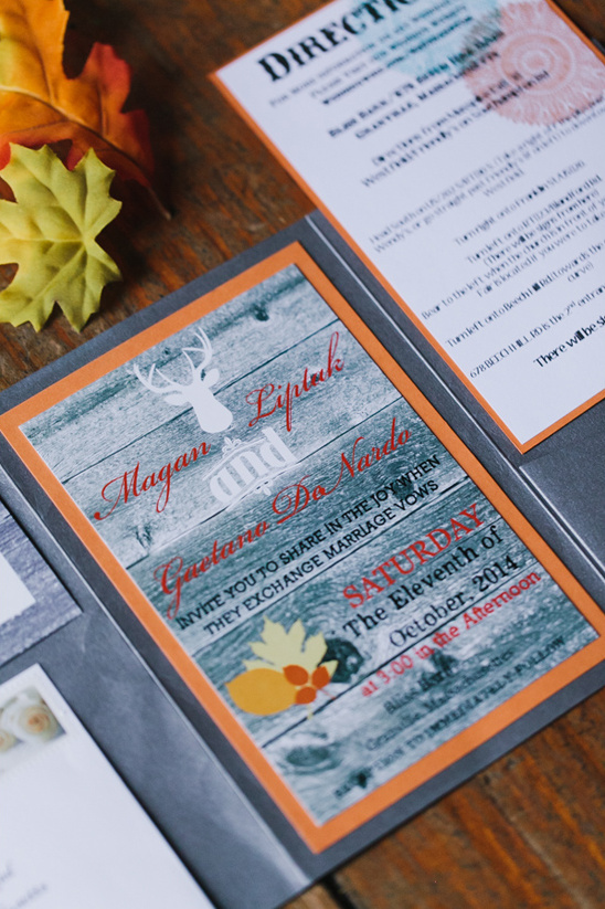 country themed wedding invitation