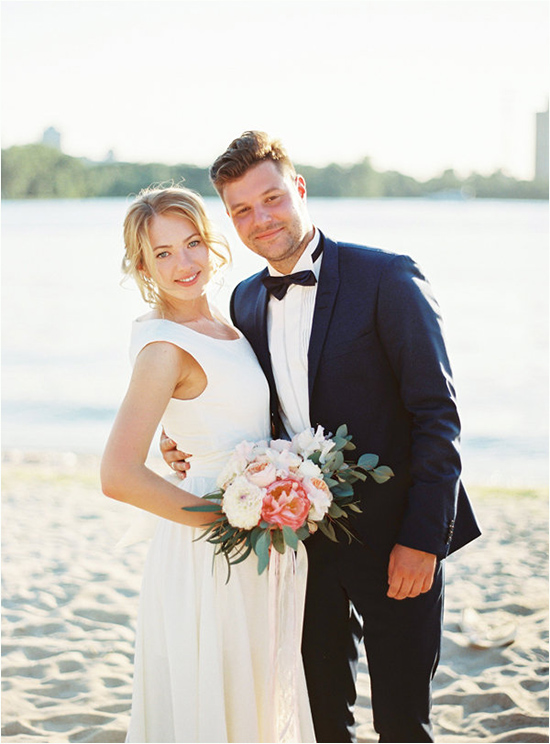 Modern Vintage Wedding On The Beach