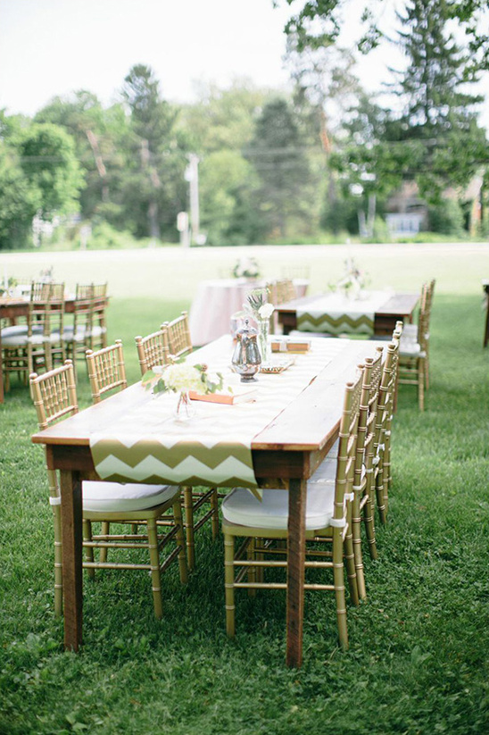 family style outdoor reception