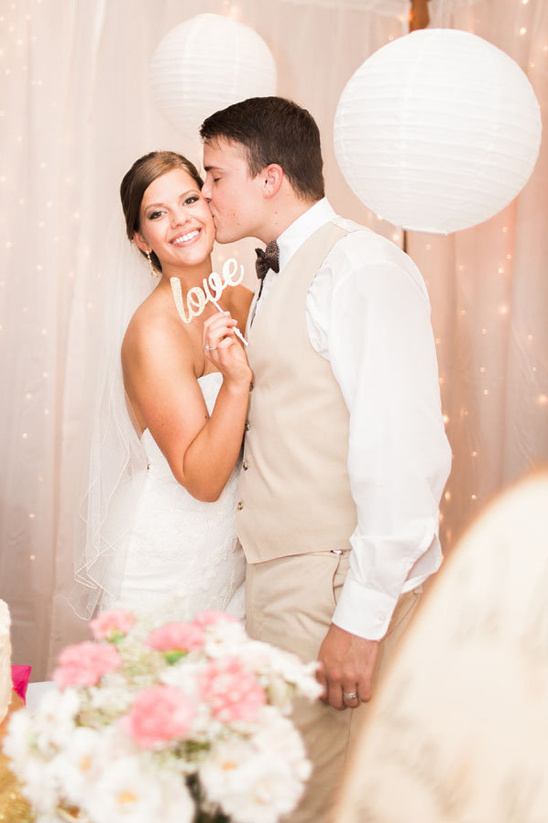 Pink and Gold Rustic Romance Wedding