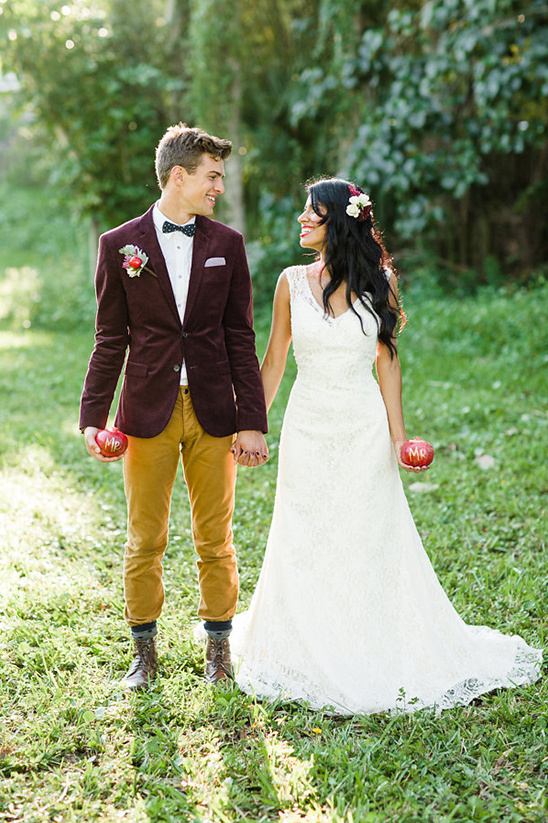 Pomegranate Inspired Indie Wedding