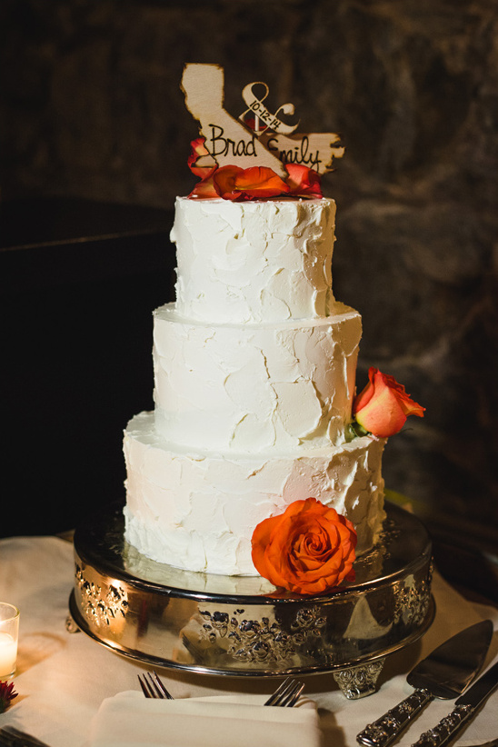 US states topped wedding cake