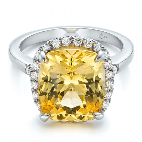 Yellow sapphire ring from Joseph Jewelry