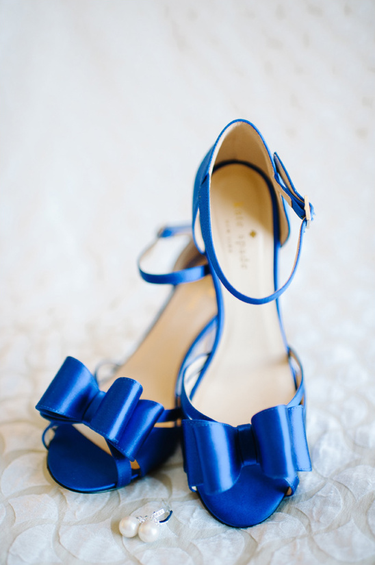Kate Spade blue wedding shoes